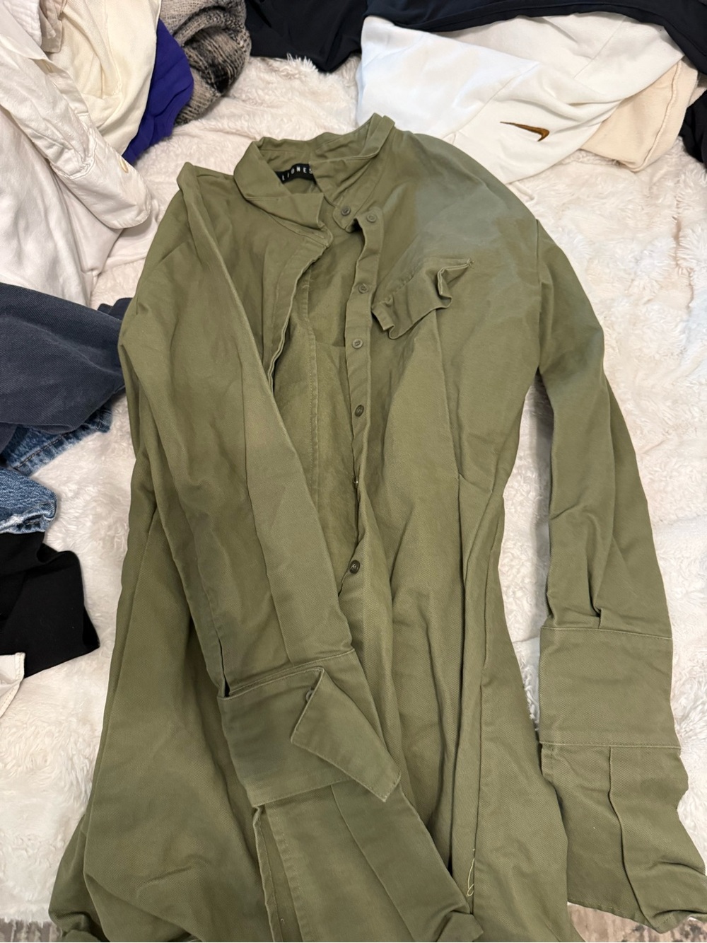 Lioness Olive Utility Shirt Jacket